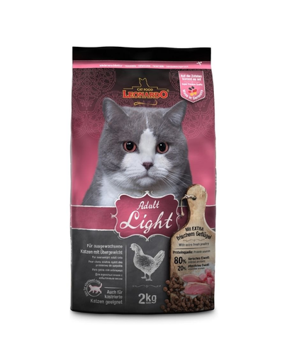 LEONARDO Adult Light hrana uscata pentru pisici adulte supraponderale 2 kg