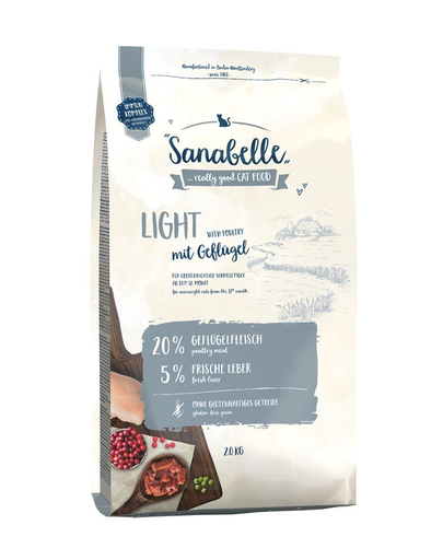 BOSCH Sanabelle Light Hrana uscata pentru pisici sensibile, cu pasare 2 kg Bosch imagine 2022