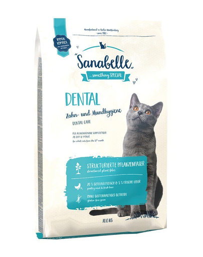 SANABELLE Hrana uscata pentru pisicile adulte cu probleme dentale, cu pasare 10 kg