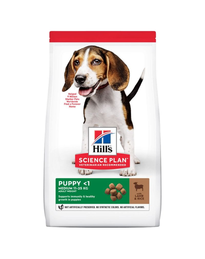 HILL'S Science Plan Puppy <1 Medium hrană uscată pentru pui de talie medie, miel și orez 14 kg