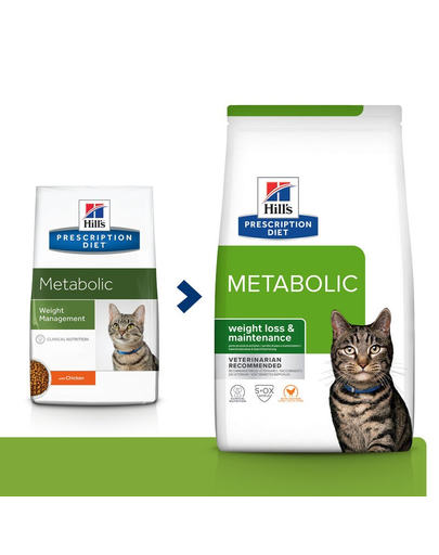 HILL'S Prescription Diet Feline Metabolic hrana dietetica pentru pisici care favorizeaza mentinerea greutatii optime, cu pui 3 kg