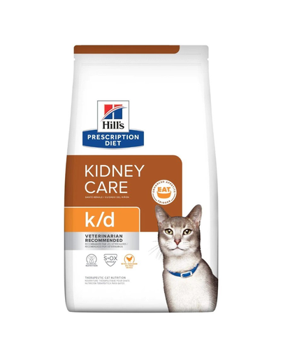HILL’S Prescription Diet Cat K/D Kidney Care hrana dietetica pisici pentru protejarea functie renale 3 kg Care