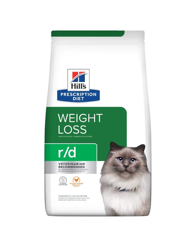 HILL'S Prescription Diet Feline r/d Weight Reduction Dieta veterinara pentru pisici adulte, pentru reducerea greutatii 3 kg
