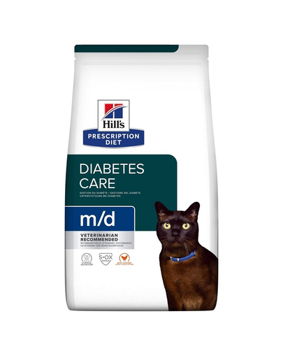 HILL'S Prescription Diet M/D Diabetes Feline hrana dietetica pentru pisici cu diabet sau obeze, cu pui 3 kg