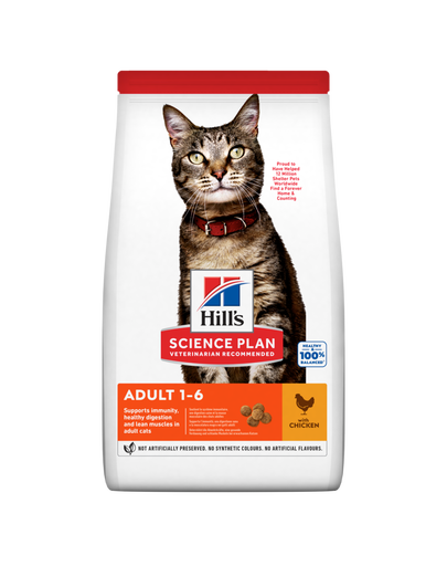 HILL\'S Science Plan Feline Adult Optimal Care Chicken 15 kg