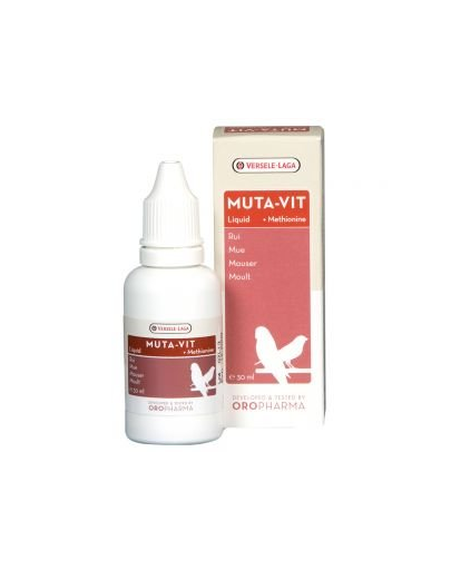  VERSELE-LAGA Muta-Vit Liquid - Preparat cu vitamine pentru perioada de năpârlire 30ml 