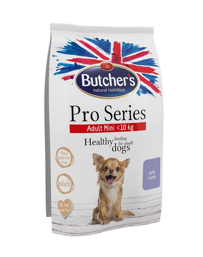 BUTCHER\'S Dog ProSeries Adult Hrană uscată cu miel pentru talie mică 800 g