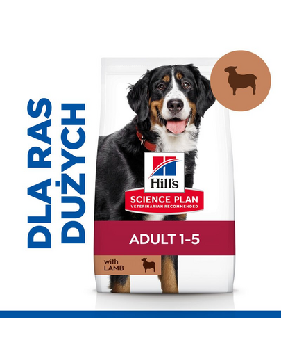 HILL'S Science Plan Adult Large hrană uscată pentru câini de talie mare, miel și orez 14 kg