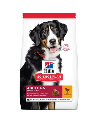 HILL\'S Science Plan Canine Adult Large breed Chicken 18 kg Hrana uscata pentru caini de talie mare, cu pui