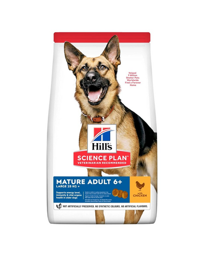 HILL’S Science Plan Canine Mature Adult 6+ Large breed Chicken 18 kg hrana uscata pentru caini in varsta, de talie mare Adult