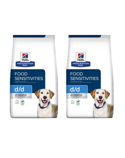 HILL'S Prescription Diet Canine d/d Food Sensitivites Duck & Rice 24 kg (2x12 kg) hrana caini, cu rata si orez