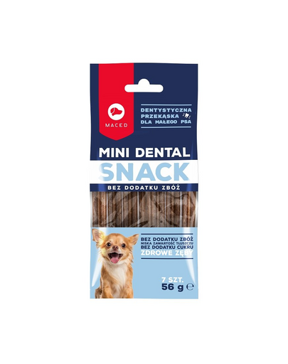 MACED Mini Dental Snack pentru caini de talie mica 56 g