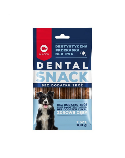 MACED Dental Snack pentru caini, fara cereale 180 g 180 imagine 2022