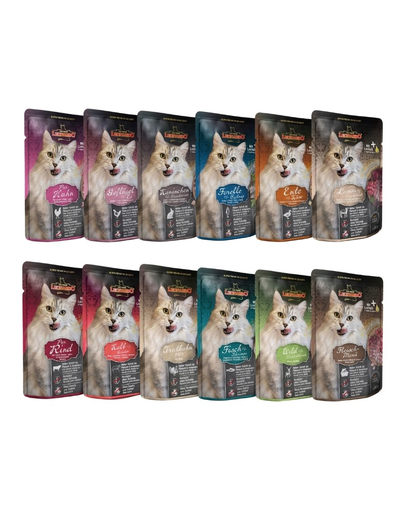 LEONARDO Finest Selection hrana umeda pisici, mix de arome 72 x 85 g arome imagine 2022