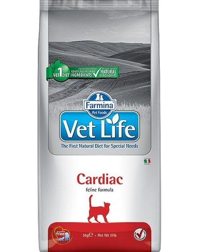 FARMINA Vet Life Cat Cardiac 2 kg hrana veterinara pentru pisici cu insuficienta cardiaca