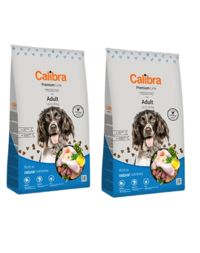 CALIBRA Dog Premium Line Adult Hrana Uscata Pentru Caini Adult 24 Kg (2 X 12 Kg)