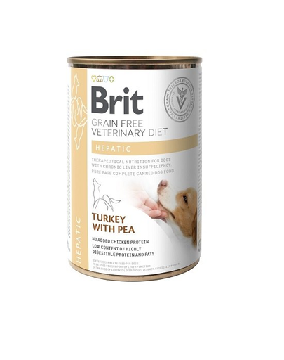 BRIT Veterinary Diets Dog Hepatic 6x400 g hrana umeda caini cu insuficienta hepatica