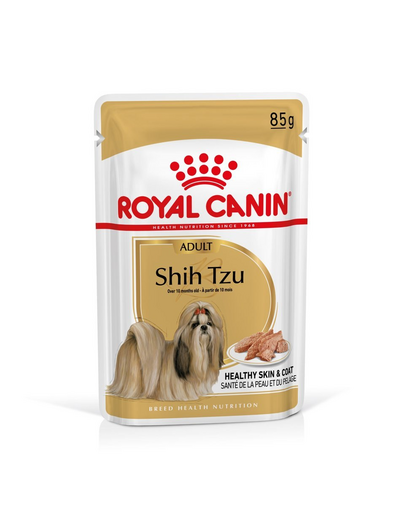 ROYAL CANIN Shih Tzu Adult Loaf 48 x 85 g bucăți în sos, pentru câini shih tzu adulți