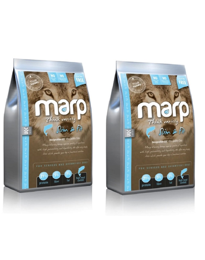 MARP Variety Slim&Fit Hrana uscata caini supraponderali, cu peste alb  2 x 12 kg