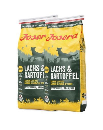 JOSERA Lachs & Kartoffel Adult 30 kg (2×15 kg) hrana caini adulti, fara cereale, cu somon si cartofi (2x15 imagine 2022