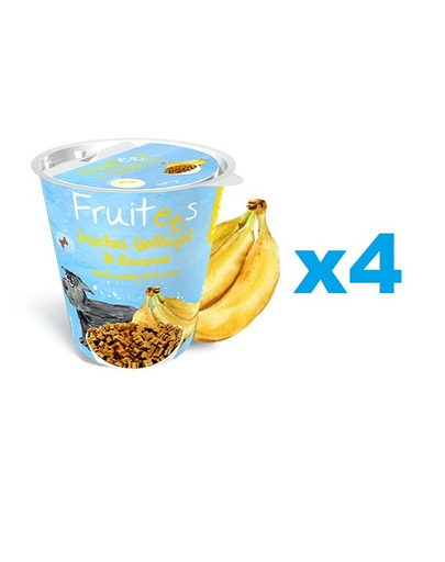 BOSCH Fruitees recompense pentru caini 4×200 g pasare si banana