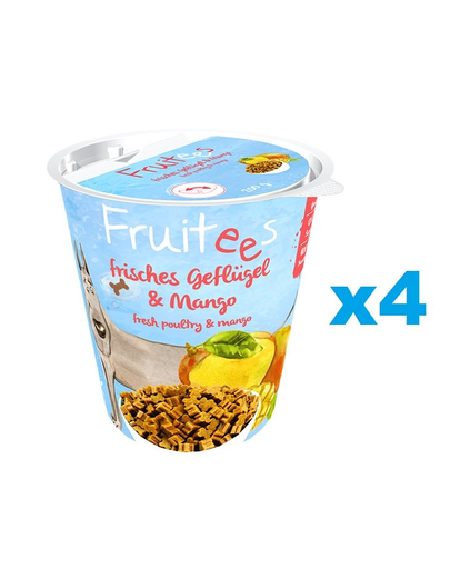 BOSCH Fruitees Recompense Caini 4×200 G Pasare Si Mango