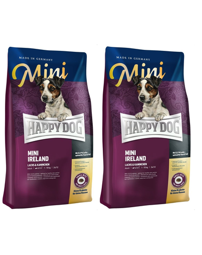 HAPPY DOG Mini Irland 16 kg (2×8 kg) pentru caini cu alergii, de talie mica (2x8 imagine 2022