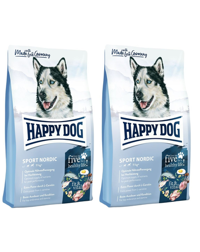HAPPY DOG Supreme Fit&Vital Sport Adult Nordic 28 kg (2×14 kg) hrana caini adulti (2x14