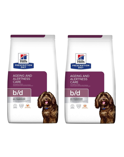 HILL'S Prescription Diet b/d Canine 24 kg (2x12 kg) hrana caini pentru imbunatatirea functiei si recuperarea sistemului nervos