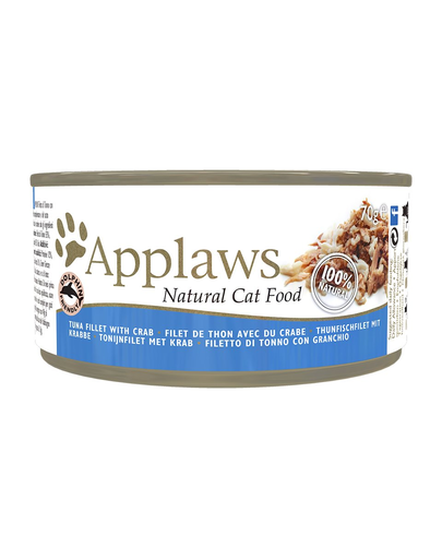 APPLAWS Cat Tin Tuna with Crab 72x70g ton si crab + capac pentru conserva SIMPLY FROM NATURE GRATIS