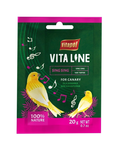 VITAPOL Vitaline Hrana complementara pentru canari 20 g Canari