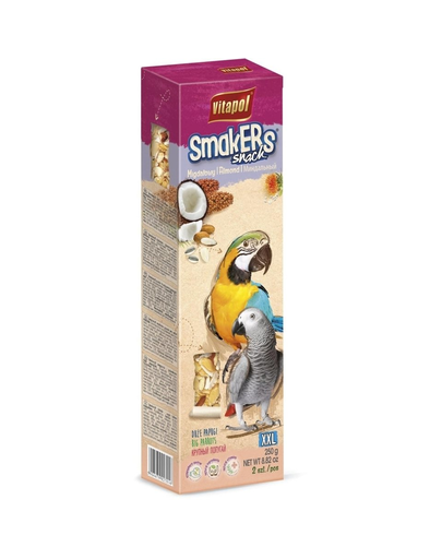  VITAPOL Smakers snack XXL cu migdale pentru papagali mari 250 g 