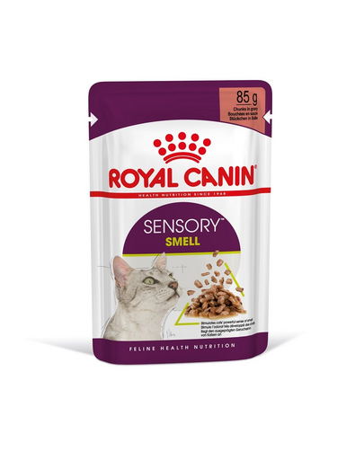 ROYAL CANIN Sensory Smell gravy 24x85 g bucăți în sos pentru pisici adulte pentru a stimula experiența olfactivă