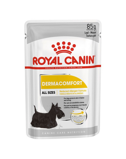 ROYAL CANIN Dermacomfort hrana umeda caine pentru prevenirea iritatiilor pieli 48 x 85 g