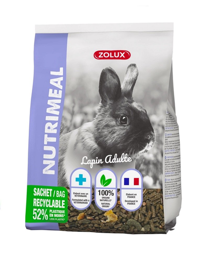 ZOLUX NUTRIMEAL 3 Hrana iepuri adulti 800g