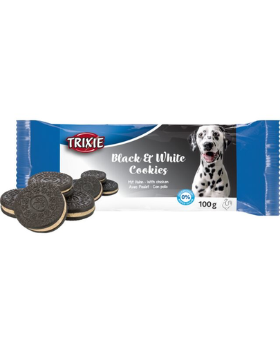 TRIXIE Black&White Cookies biscuiti cu pui pentru caini 100 g