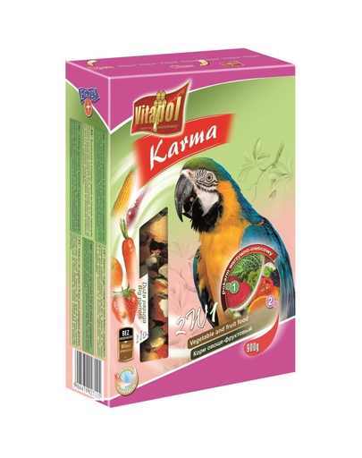 VITAPOL Hrană pentru papagal - fructe și legume 900 g
