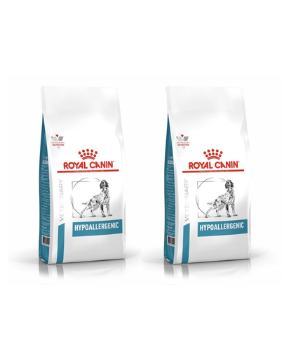 ROYAL CANIN Veterinary Dog Hypoallergenic 2 X 14 Kg Hrana Dietetica Pentru Caini Adulti Cu Reactii Alimentare Adverse