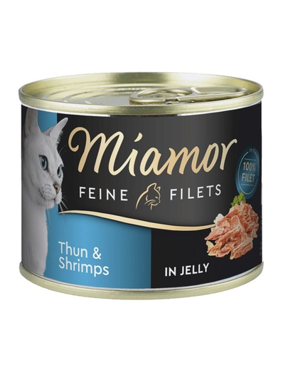 MIAMOR Feline Filets Hrana umeda pisici, cu ton si creveti in aspic 185 g 185 imagine 2022