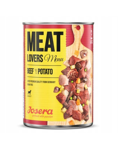 JOSERA Meatlovers menu Hrana umeda caini, cu vita si cartofi 800g