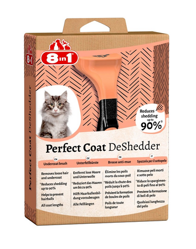 8IN1 Perfect Coat DeShedder Cat perie pentru pisici
