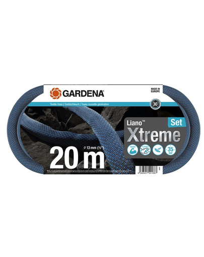 GARDENA Kit de 20 m de furtun textil Liano Xtreme