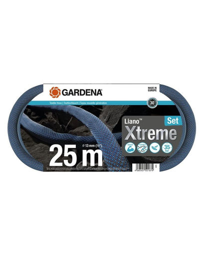 GARDENA Kit De 25 M De Furtun Textil Liano Xtreme