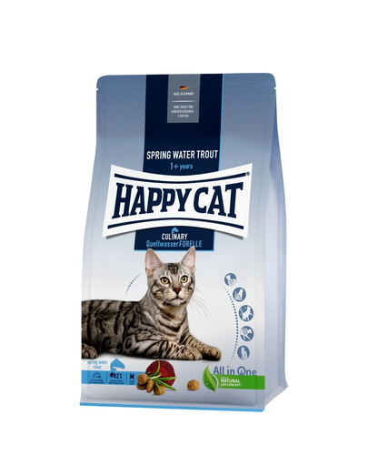 HAPPY CAT Culinary hrana uscata pisici adulte, cu pastrav 10 kg