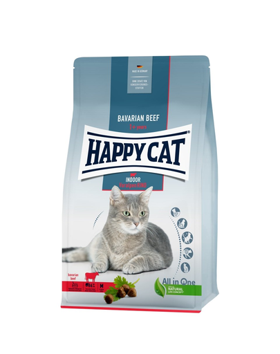 HAPPY CAT Indoor hrana uscata pisici adulte de interior, vita bavareza 4 kg