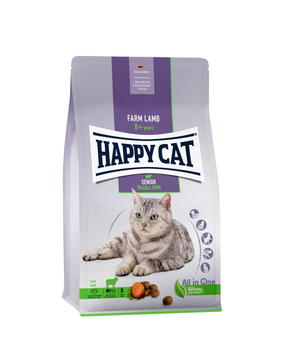HAPPY CAT Senior hrana uscata pentru pisici senior, cu miel 4 kg
