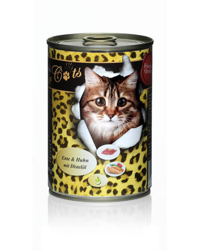 O’CANIS Hrana umeda pentru pisici, cu rata, pasare si ulei de papadie 400 g 400 imagine 2022