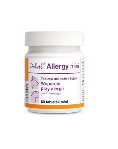 DOLFOS Dolvit Allergy mini tablete caini si pisici cu alergii 60 tab