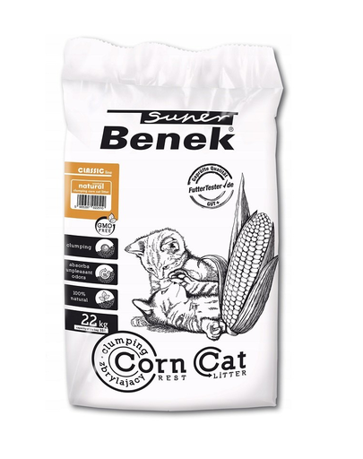 BENEK Super Corn Cat Asternut Litiera Pisici 22 Kg