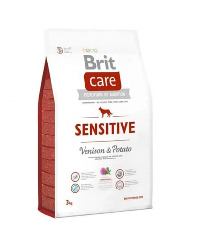 BRIT Care Dog Grain-free Sensitive 3 Kg Hrana Uscata Pentru Caini Cu Intolerante Alimentare, Cu Vanat Si Cartofi